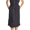 Saint Art Fran Short Sleeve Cargo Dress in Black