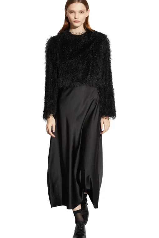 Saint Art Haley Slip Dress in Black