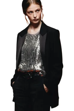 Saint Art Kamila Disk Top in Silver