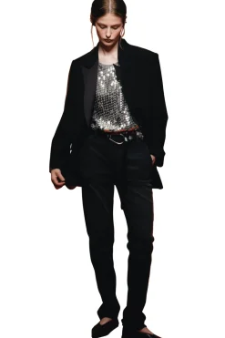 Saint Art Kamila Disk Top in Silver