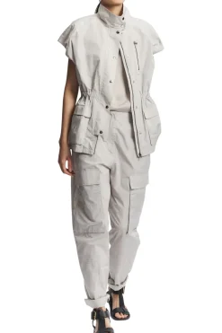 Saint Art Lola Tie Blouse in Pumice