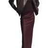 Saint Art Talia Charmeuse Skirt in Grape
