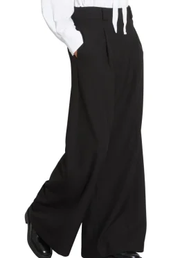Saint Art Tiffany Mid-Waisted Wide Leg Trouser in Black