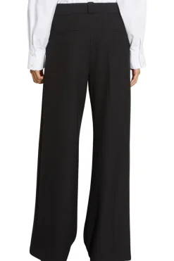 Saint Art Tiffany Mid-Waisted Wide Leg Trouser in Black