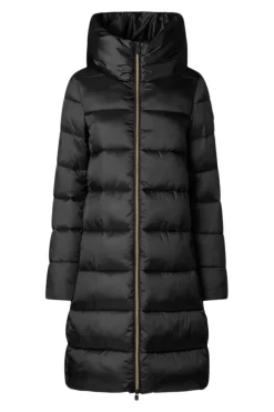 Save The Duck Lysa Hooded Puffer Jacket in Black
