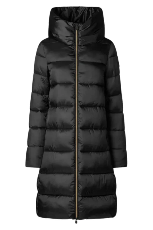 Save The Duck Lysa Hooded Puffer Jacket in Black