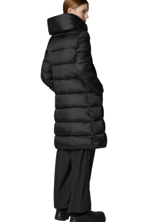 Save The Duck Lysa Hooded Puffer Jacket in Black