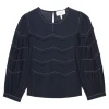 The Great Beaded Chevron Top in Black