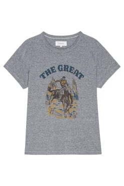 The Great Boxy Crew with Rodeo Graphic in Heather Grey