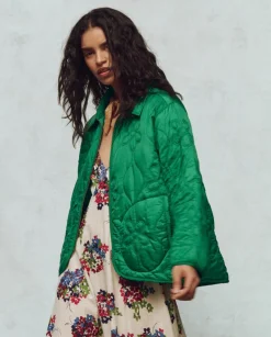 The Great Daisy Quilted Jacket in Dill