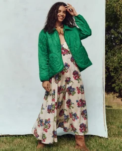 The Great Daisy Quilted Jacket in Dill