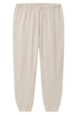 The Great Fleece Stadium Sweatpants in Washed White