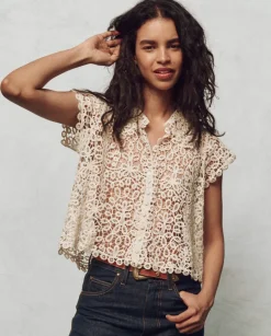 The Great Lattice Top in Cream