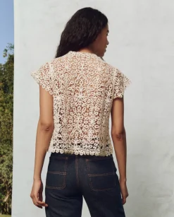 The Great Lattice Top in Cream