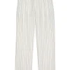 The Great Maker Trouser in Cream Pinstripe