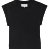 The Great Peak Shoulder Tee in Almost Black