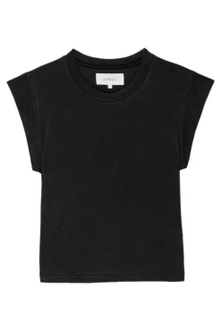 The Great Peak Shoulder Tee in Almost Black
