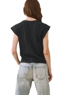 The Great Peak Shoulder Tee in Almost Black