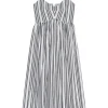 The Great Reyes Dress in Parchment Stripe