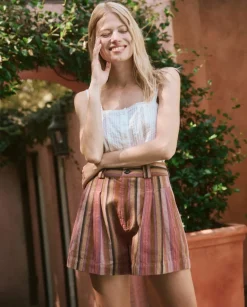 The Great Trouser Short in Bolero Stripe