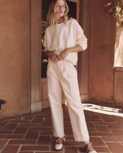 The Great Western Slouch Sweatshirt in Washed White