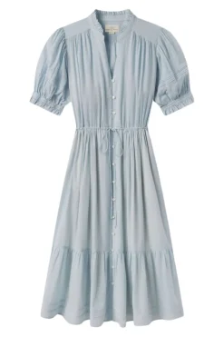 Trovata Birds of Paradis Berenice Dress in Cloud Houndstooth