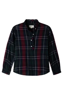 Trovata Birds of Paradis Breezy Blouse in Chalet Plaid