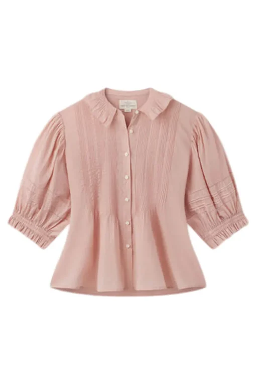 Trovata Birds of Paradis Jess Blouse in Blush