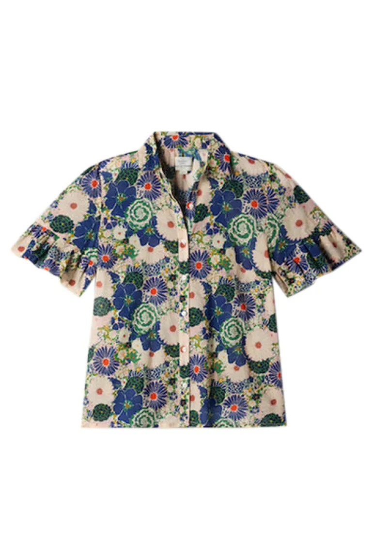 Trovata Birds of Paradis Lena Blouse in Medley Floral