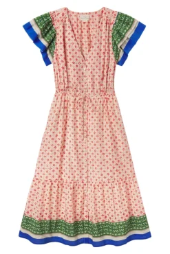 Trovata Birds of Paradis Kristine Dress in Santorini Border