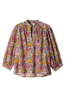Trovata Birds of Paradis Bailey Blouse in Dawn Fleurettes