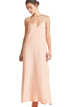 Trovata Birds of Paradis Reva Dress in Creamsicle Stripe