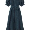 Trovata Birds of Paradis Camille Dress in Blue Ridge Ditsy