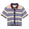 Trovata Birds of Paradis Paloma Cardigan in Blue Stripe