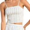 Trovata Birds of Paradis Summer Top in Cerulean Stripe
