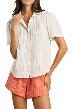 Trovata Birds of Paradis Millie Blouse in White