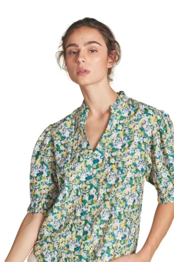 Trovata Birds of Paradis Eliza Blouse in Calma Bloom
