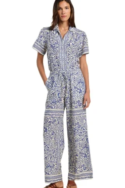 Trovata Birds of Paradis Vera Pants in Hydra Border