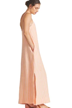 Trovata Birds of Paradis Reva Dress in Creamsicle Stripe