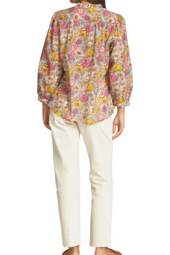 Trovata Birds of Paradis Bailey Blouse in Dawn Fleurettes