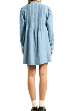 Trovata Birds of Paradis Eve Shift Dress in Vintage Indigo