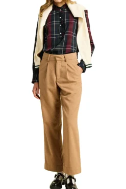 Trovata Birds of Paradis Breezy Blouse in Chalet Plaid