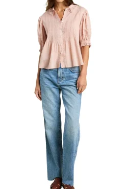 Trovata Birds of Paradis Jess Blouse in Blush