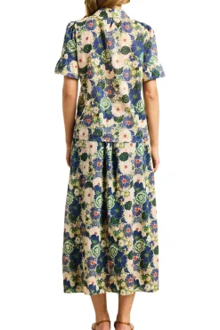 Trovata Birds of Paradis Lena Blouse in Medley Floral