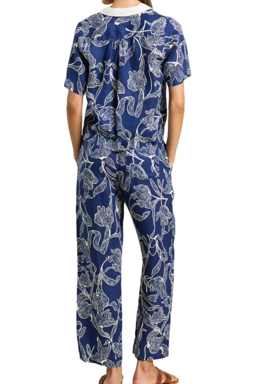 Trovata Birds of Paradis Cora Shirt in High Tide