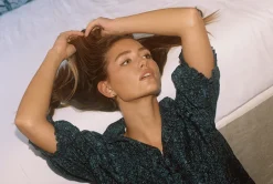 Trovata Birds of Paradis Jess Blouse in Blue Ridge Ditsy