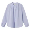 Trovata Birds of Paradise Aubree Blouse in Cornflower Stripe