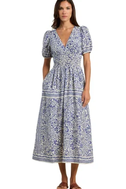 Trovata Brids of Paradis Sonia Dress in Hydra Border