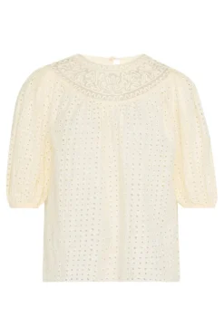 Ulla Johnson Amina Top in Ivory