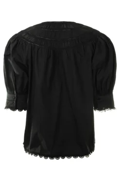 Ulla Johnson Dylan Top in Noir